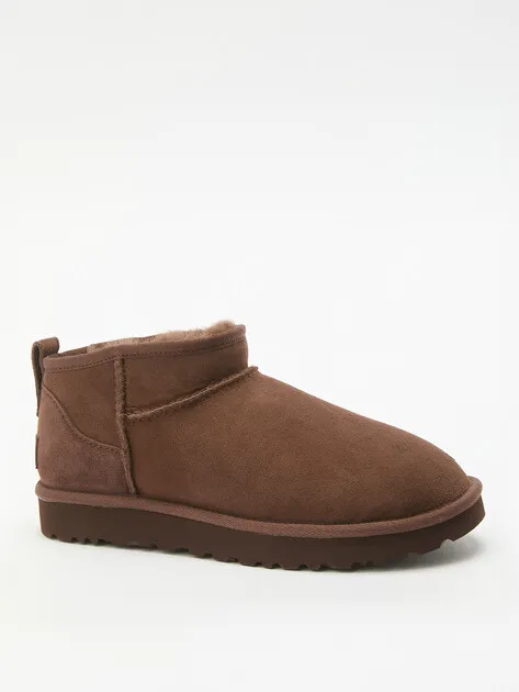 Угги UGG из натуральной замши, коричневый, арт. 78907