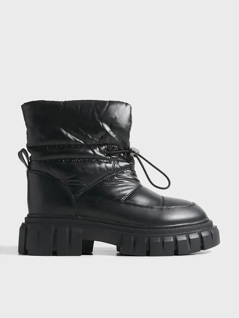 Ботинки Tendance из кожи и текстиля, черный, арт. 79816