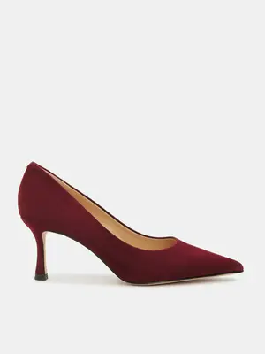 Туфли Tendance из натуральной замши, бордовый, арт. 79965