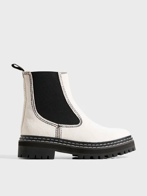 Ботинки Tendance из натуральной кожи, белый, арт. 79992