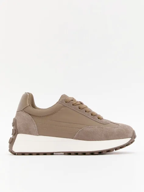 Кроссовки Tendance из замши и текстиля, коричневый, арт. YS-48012A-13