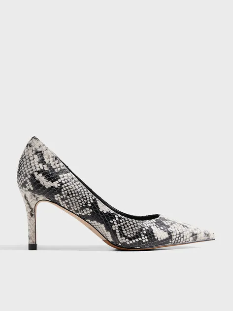 Туфли Tendance со змеиным принтом, серый, арт. BS685-01