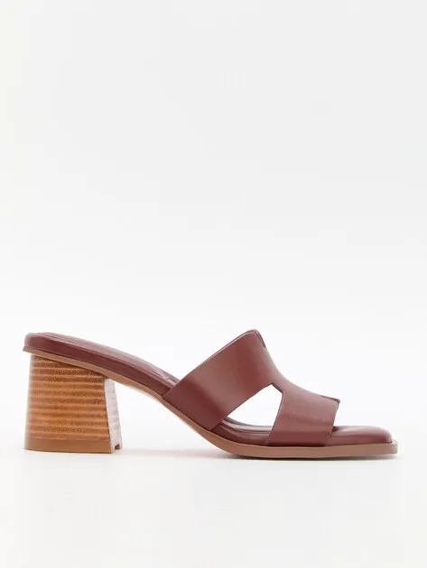 Женские сабо Tendance из натуральной кожи, коричневый, арт. SW505-2