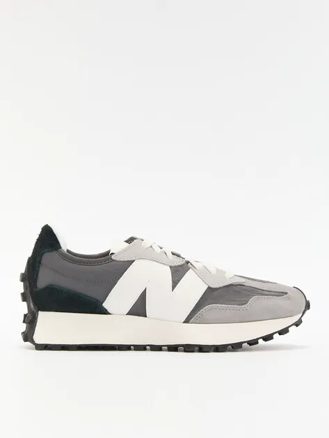 Кроссовки New Balance из замши и текстиля, серый, арт. 81342