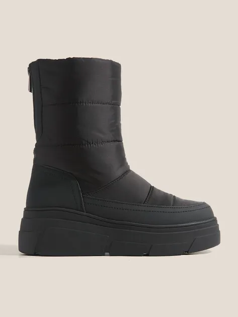 Ботинки Tendance из водостойкого текстиля и натуральной кожи, черный, арт. 82298