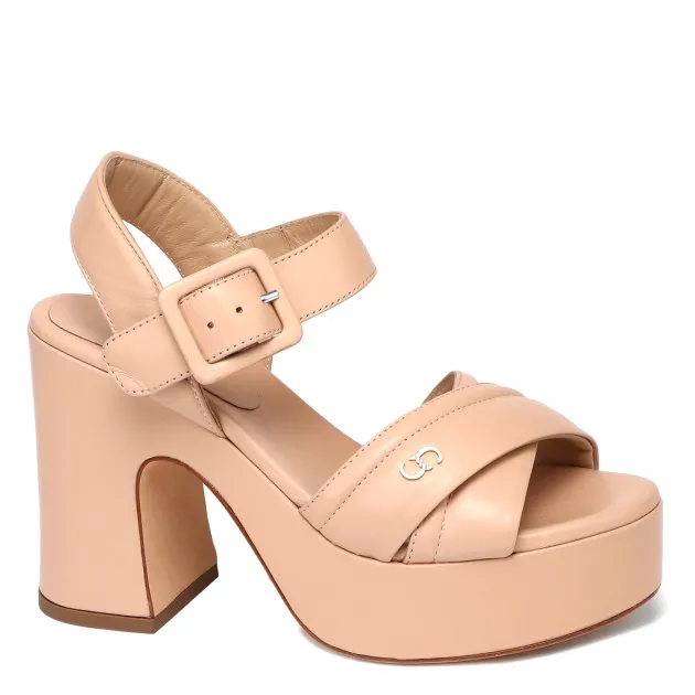 Босоножки Cesare Casadei, бежевый, арт. 82536