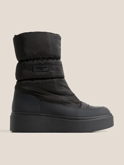 Ботинки Tendance из кожи и текстиля, черный, арт. AJ1481-7-5