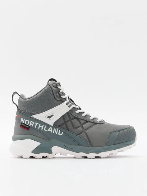 Кроссовки Northland из нубука и текстиля, серый, арт. 83395