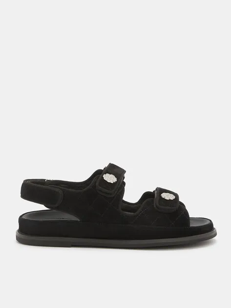 Сандалии Tendance из натуральной замши, черный, арт. RS-HJ040-10