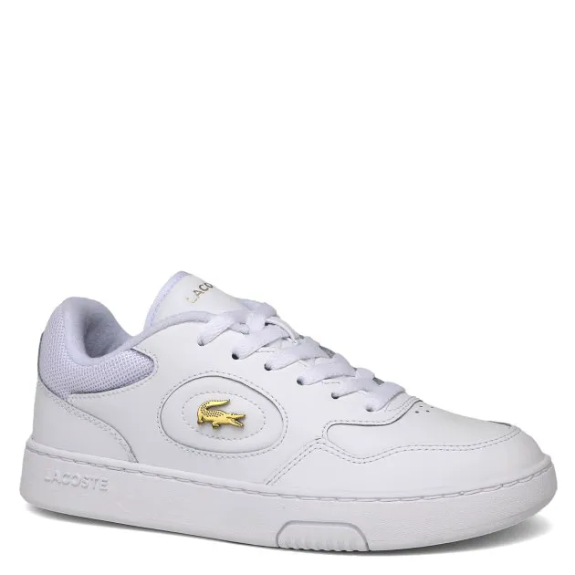 Кроссовки Lacoste из кожи и текстиля, белый, арт. 85007