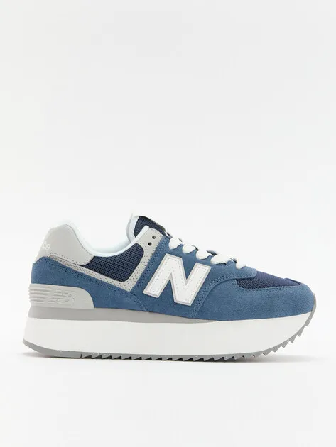 Кроссовки New Balance из замши, синий, арт. 85625
