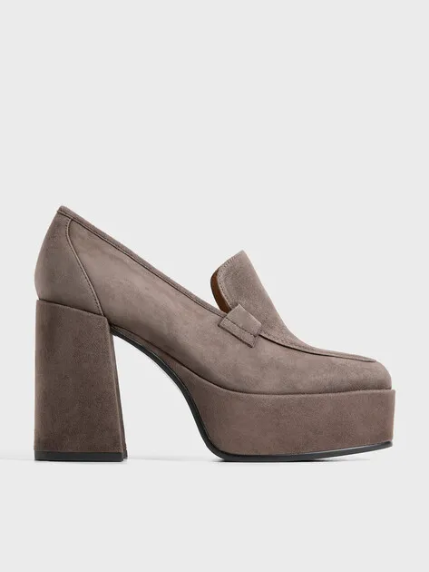 Туфли Tendance из натуральной замши, коричневый, арт. 85637