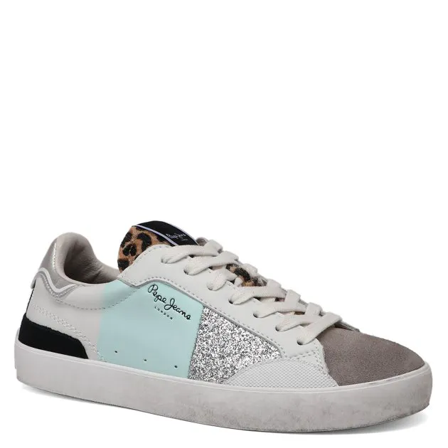 Кроссовки и кеды Pepe Jeans из натуральной кожи и замши, белый, арт. 87030