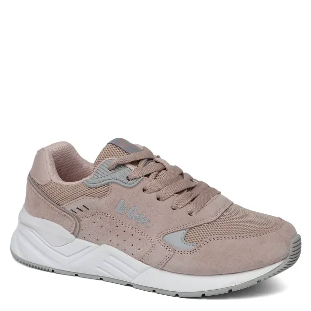 Кроссовки Lee Cooper из натуральной замши и текстиля, розовый, арт. 87310