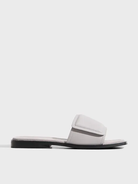 Шлепанцы Tendance из натуральной кожи, серый, арт. PZ-L2259-6