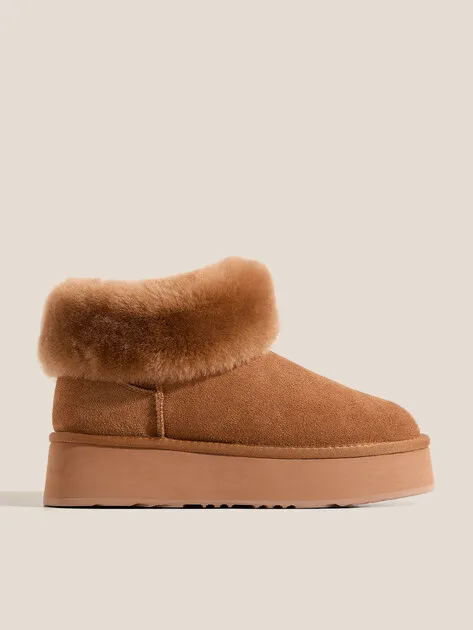 Угги Tendance из натуральной замши, коричневый, арт. 87893
