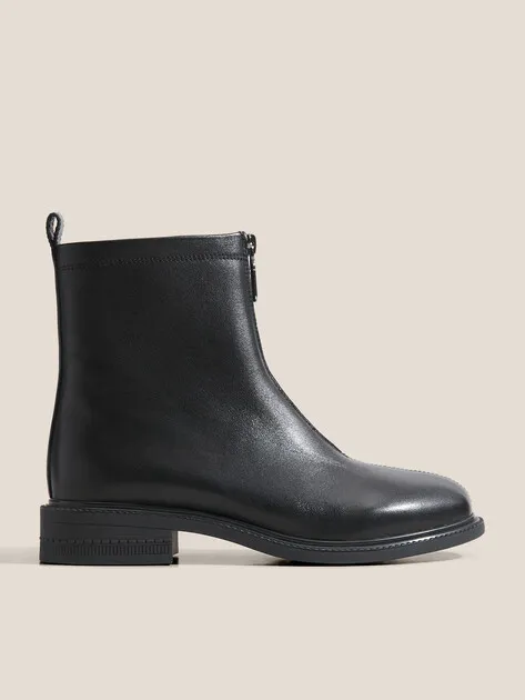 Ботинки Tendance из натуральной кожи, черный, арт. 88058