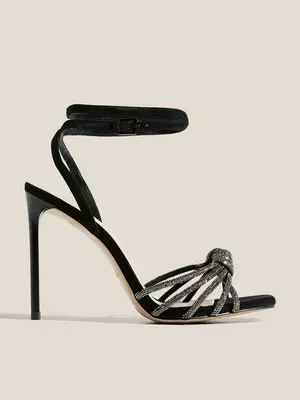 Босоножки Tendance из замши, черный, арт. 88537