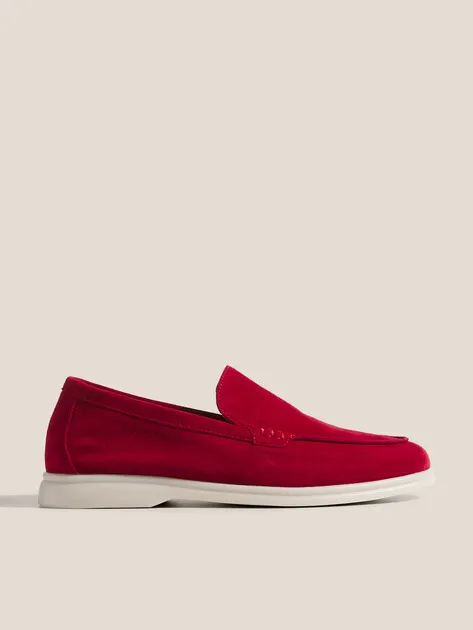 Лоферы Tendance из натуральной замши, красный, арт. YS-2299-X01A-S