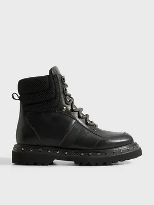 Ботинки Tendance из натуральной кожи, черный, арт. S6709-550