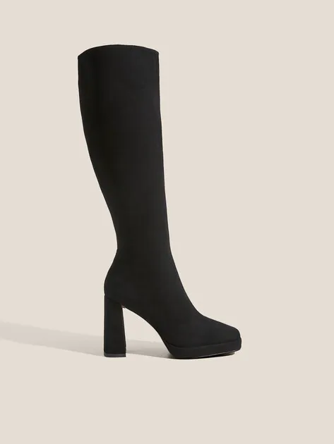 Сапоги Tendance из натуральной замши, черный, арт. 89889