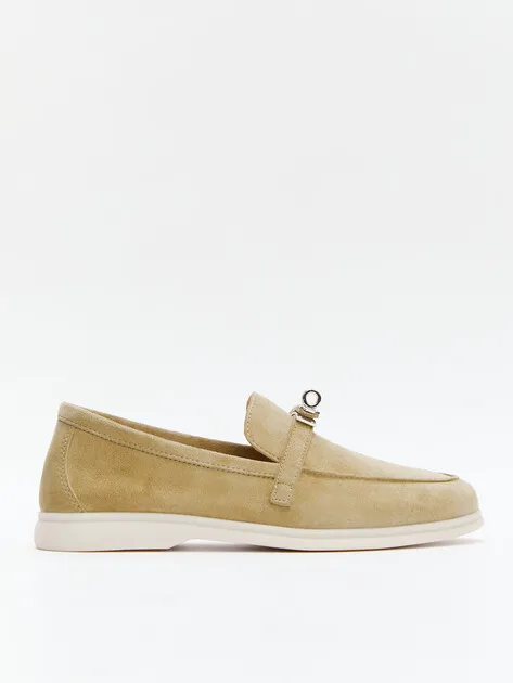 Лоферы Tendance из натуральной замши, бежевый, арт. YS-2299A-257A