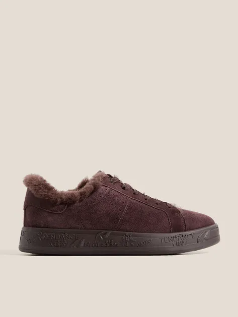 Кроссовки Tendance из натуральной замши, коричневый, арт. 91203