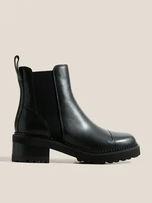 Ботинки Tendance из натуральной кожи, черный, арт. 91683