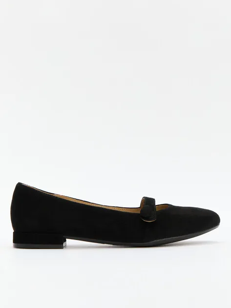 Туфли Tendance из натуральной замши, черный, арт. 91716