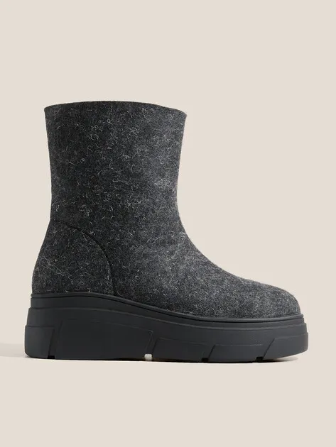 Ботинки Tendance из войлока, серый, арт. 91799