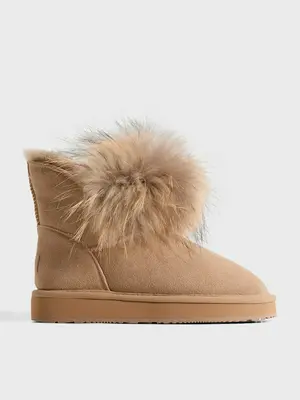 Угги Tendance из натуральной замши, бежевый, арт. 92373
