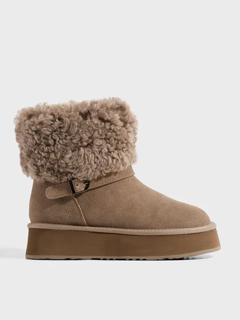 Угги Tendance из натуральной замши, коричневый, арт. YS-38168D-66