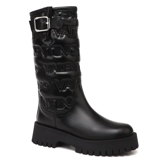 Полусапоги Valentino из натуральной кожи, черный, арт. 92458
