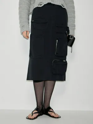 Юбка MM6 Maison Margiela, черный, арт. 93710