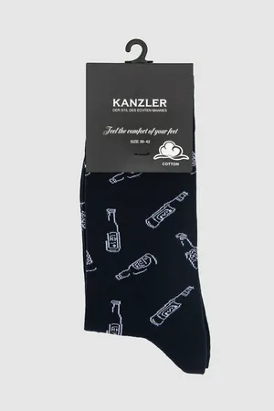 Носки Kanzler с принтом, синий, арт. 128843