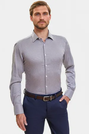 Сорочка Kanzler в клетку, коричневый, арт. 128855