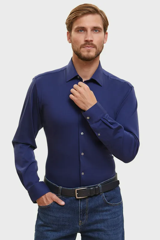 Сорочка приталенная Kanzler Limited edition, синий, арт. 129278