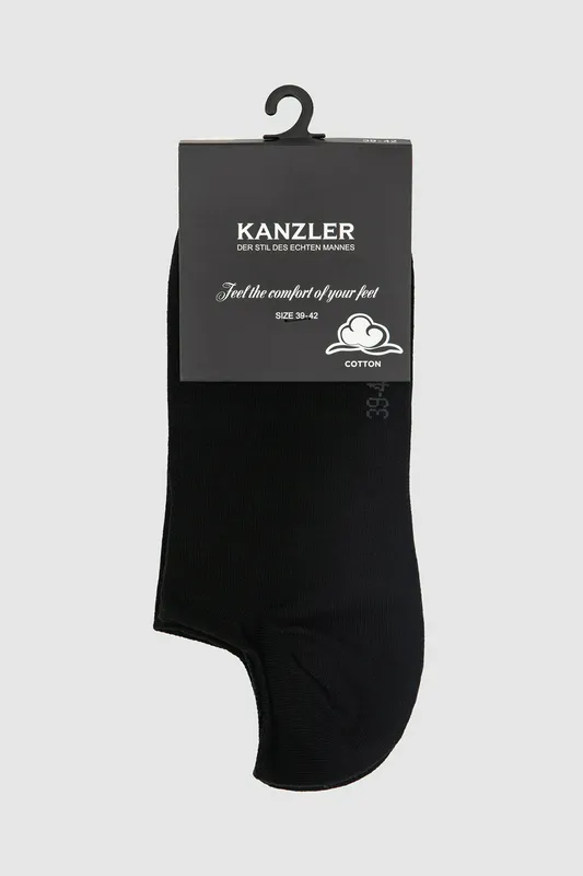 Короткие носки KANZLER из хлопка, черный, арт. 129551