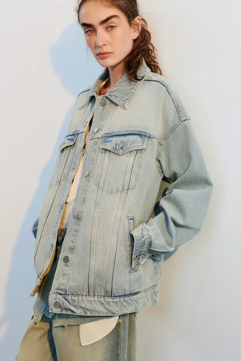 Куртка-рубашка Befree джинсовая оверсайз, синий, арт. OversizeJacket2