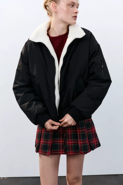 Куртка-бомбер Befree с теплой подкладкой, черный, арт. 4680798099255