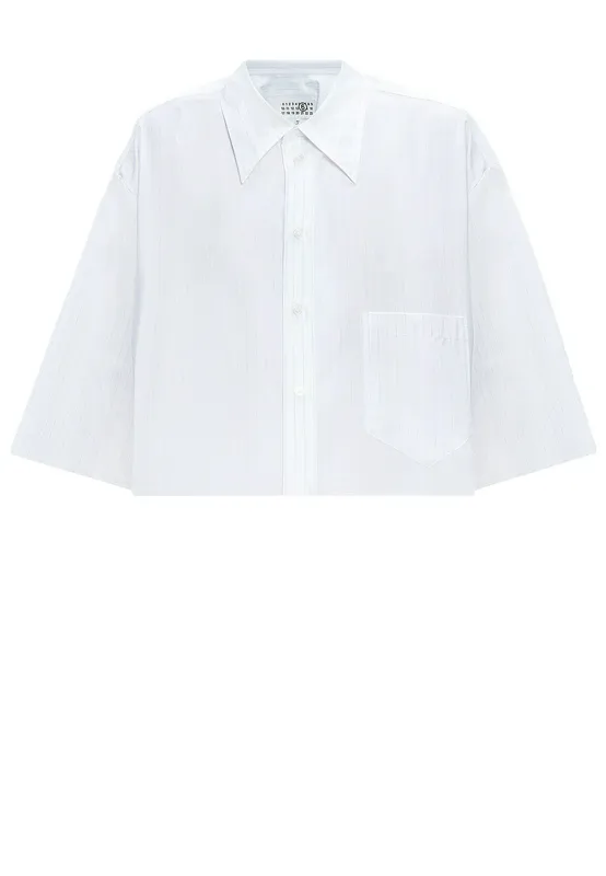 Блуза MM6 Maison Margiela, белый, арт. 174698