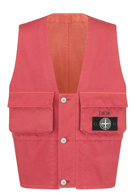 Жилет Dior & Stone Island, розовый, арт. 186476
