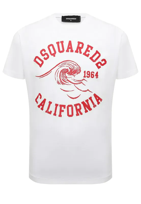 Футболка Dsquared2 с принтом California, белый, арт. 150134
