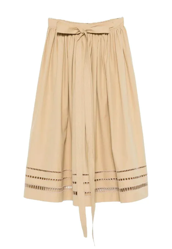 Юбка А-силуэт Ermanno Scervino, бежевый, арт. 200119