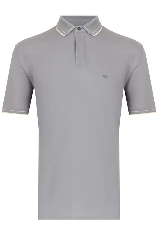 Поло Emporio Armani, серый, арт. 177095