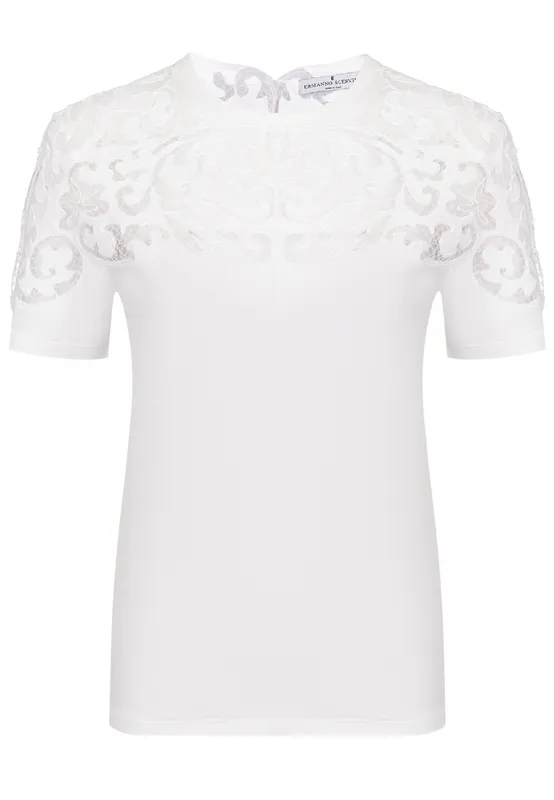 Футболка Ermanno Scervino, белый, арт. 158343