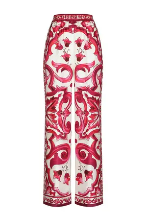 Широкие брюки Dolce & Gabbana, розовый, арт. 173128