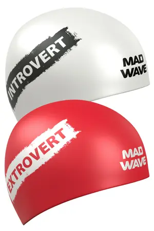 Шапочка для плавания Mad Wave силиконовая реверсивная, разноцветный, арт. M0554 36 1 00W