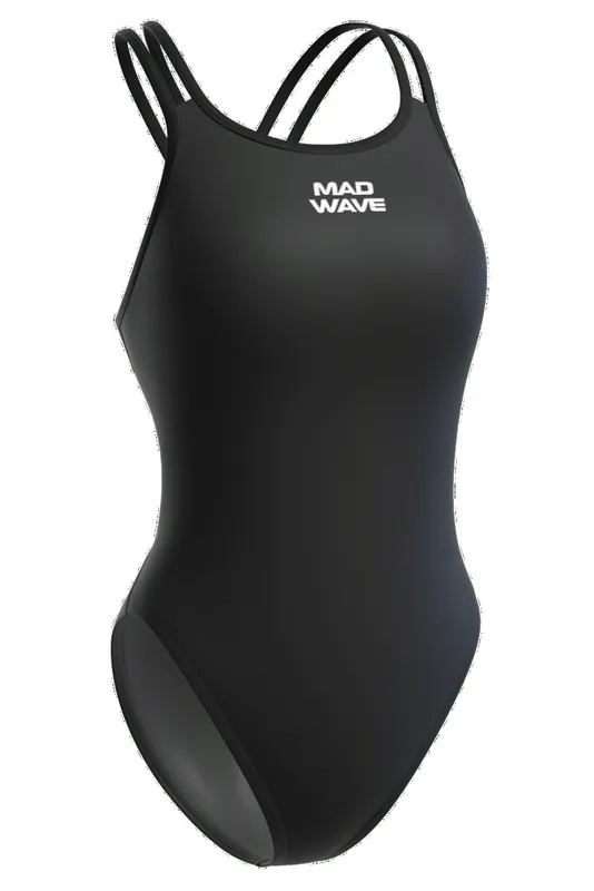 Купальник спортивный Mad Wave антихлор, черный, арт. M1535 05 5 01W