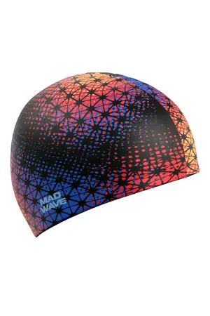 Шапочка для плавания Mad Wave Cosmic силиконовая, разноцветный, арт. M0555 37 0 00W